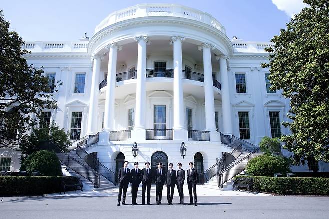 미국 백악관을 방문한 방탄소년단 / 빅히트뮤직 제공 © 뉴스1