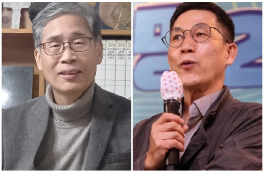 신평 변호사(왼쪽)와 진중권 전 동양대학교 교수. <신평 SNS, 연합뉴스>