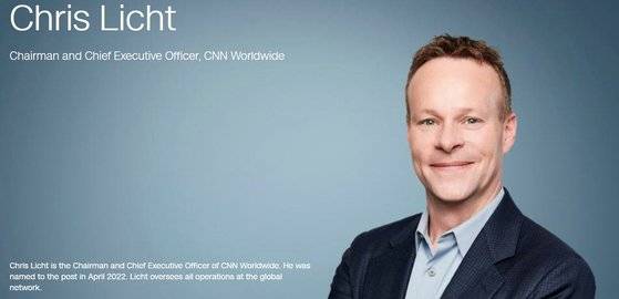 지난 4월 CNN 최고경영자(CEO)로 내정돼 5월 취임한 크리스 리히트. [사진 CNN]