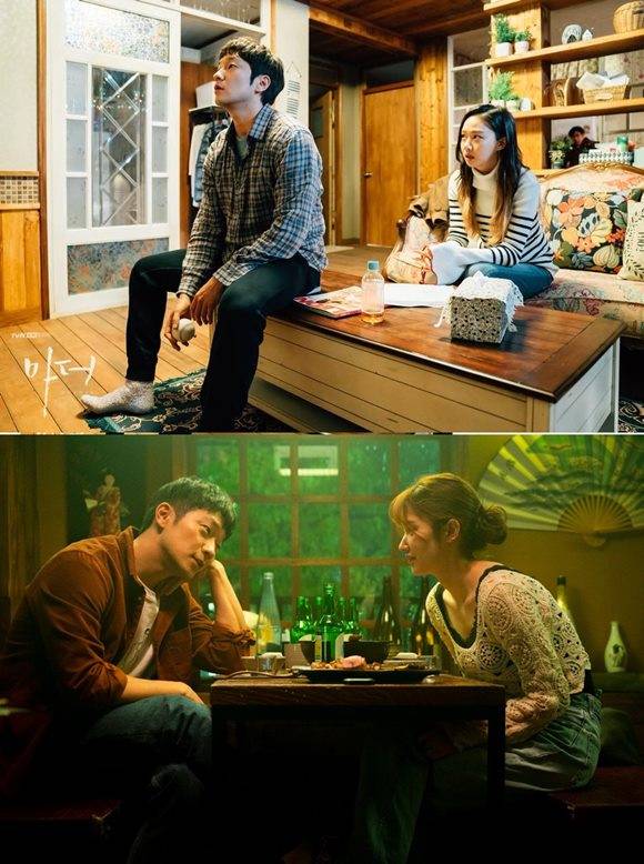 배우 손석구는 지난 2018년 tvN 드라마 '마더'(위)와 2021년 영화 '연애 빠진 로맨스'에 출연해 다채로운 연기를 펼쳤다. /드라마, 영화 스틸컷