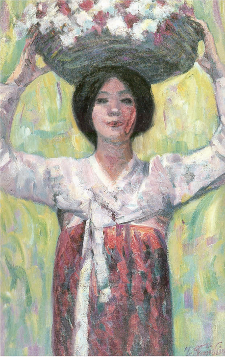 후지시마 다케지, ‘꽃바구니’(1913)  연립서가 제공