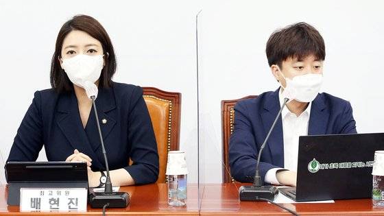 국민의힘 배현진 최고위원과 이준석 대표. 임현동 기자