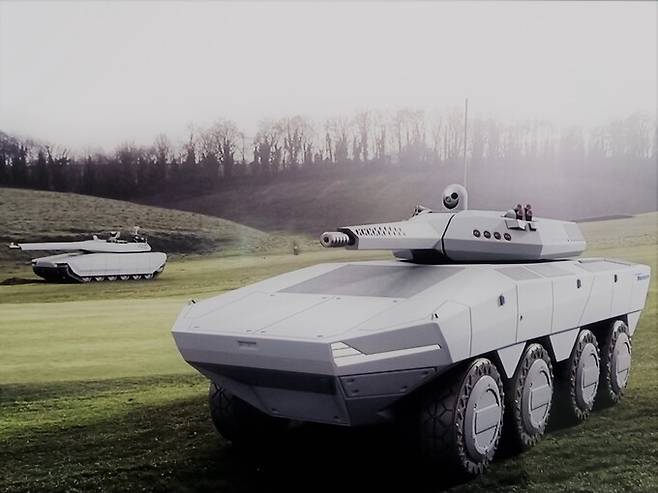 현대로템이 구상중인 차세대 차륜형장갑차 상상도. 현대로템 영상 캡처