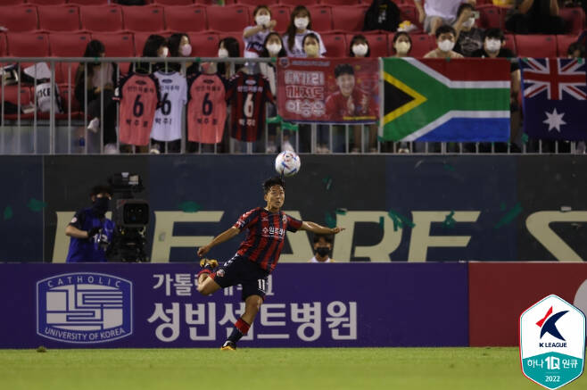 수원FC 이승우. 한국프로축구연맹 제공