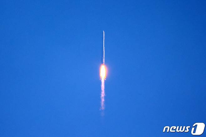 한국형 우주발사체 '누리호'(KSLV-Ⅱ)'가 21일 전남 고흥군 나로우주센터에서 발사됐다. 2022.6.21/뉴스1 © News1 조태형 기자