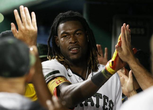 메이저리그에 출전한 4경기에서 모두 타점을 올린 피츠버그 파이어리츠 유격수 오닐 크루즈. USA TODAY Sports연합뉴스