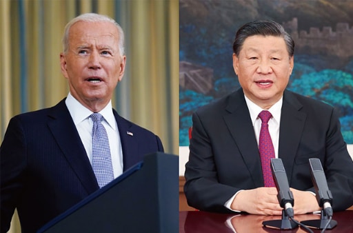 조 바이든(왼쪽) 미국 대통령과 시진핑 중국 국가주석 /연합뉴스