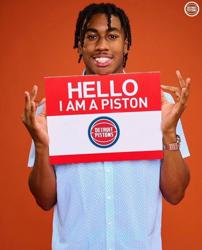 제이든 아이비가 디트로이트에 지명됐다. 디트로이트 구단 공식 SNS 제공