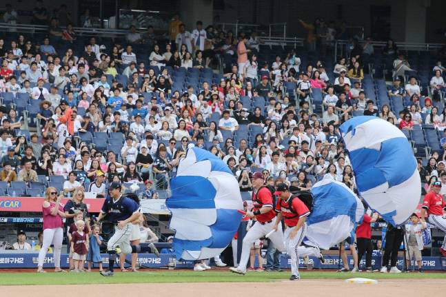 2019 KBO 올스타전 당시 열린 슈퍼레이스 모습. 사진제공 | KBO