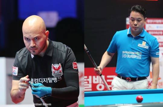 결승행을 다투게 된 위마즈(왼쪽)와 조재호(사진=PBA)