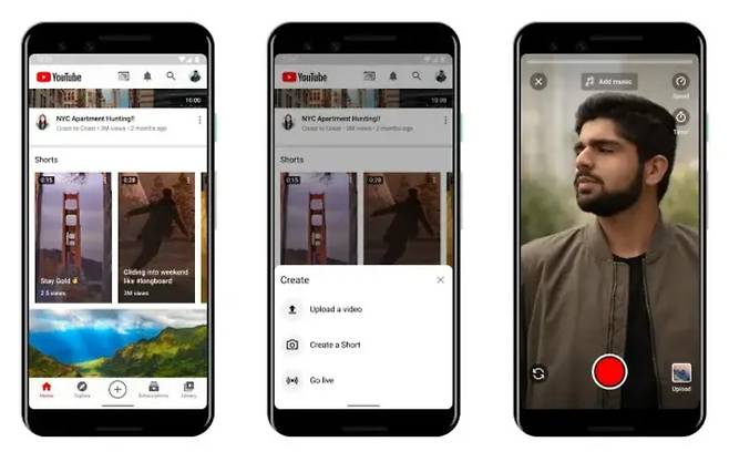 유튜브의 숏폼 동영상 서비스 '쇼츠(Shorts)' [유튜브 홈페이지]