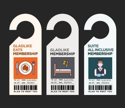 글래드 멤버십 NFT 에디션(사진=글래드호텔)