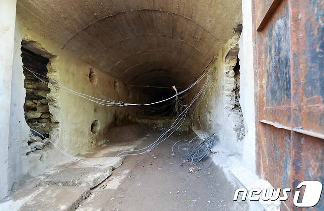 '폭파' 전 북한 함경북도 길주군 풍계리 핵실험장 3번 갱도 입구.  2018.5.25/뉴스1 © News1 사진공동취재단