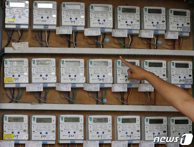 서울의 한 다세대주택 전기 계량기 모습. 2022.6.26/뉴스1 © News1 민경석 기자