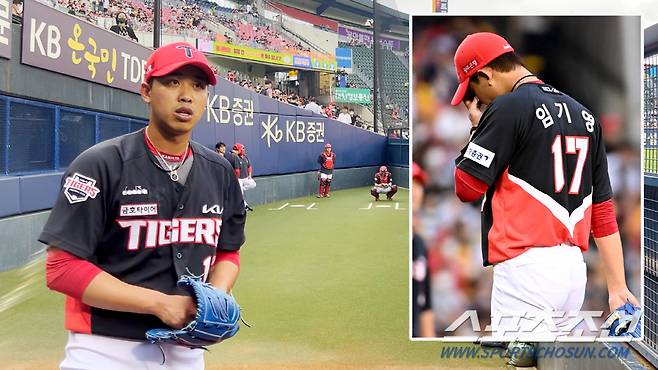 KIA 임기영이 5.2이닝 1피안타 2실점의 눈부신 피칭에도 패전투수가 되는 아쉬움을 맛봤다. 잠실=허상욱 기자