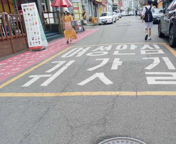 여성안심귀갓길이라는 글씨만으로도 안도감을 느낀다.