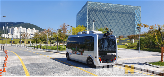 한국자동차연구원 테스트 드라이버 대상 교육 모습.