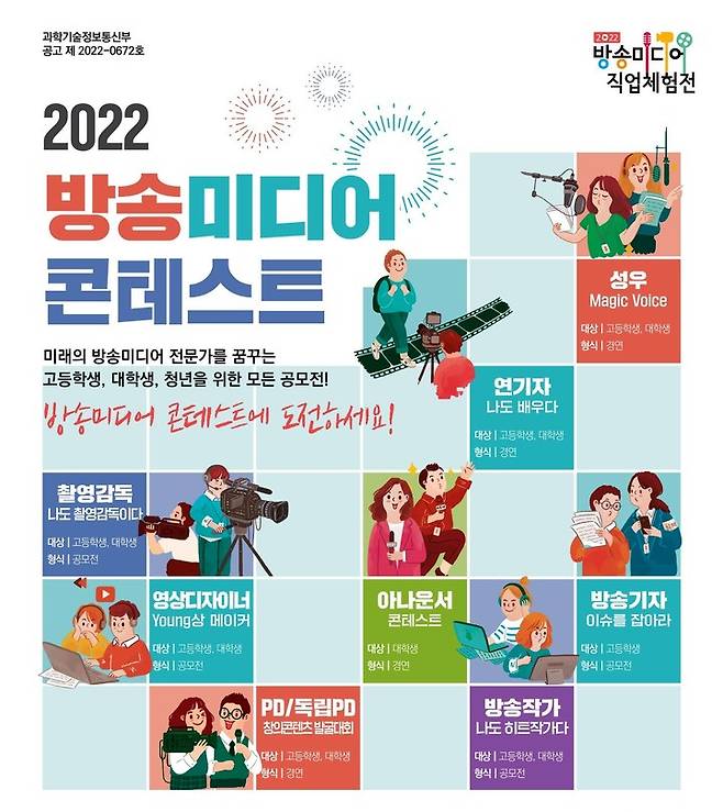 [서울=뉴시스] 한국전파진흥협회(RAPA)가 방송미디어 직업체험전과 연계한 ‘방송미디어 콘테스트’를 개최한다. (사진=RAPA 제공) 2022.6.27 *재판매 및 DB 금지