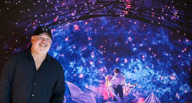 Composer Frank Wildhorn poses for photos during an interview in Seoul on Thursday. (Lee Sang-sub/The Korea Herald)