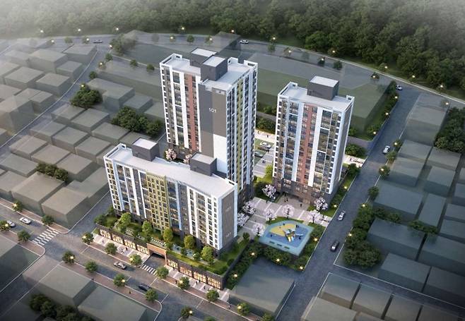 이천 청자아파트 소규모재건축사업 조감도/제공=대보건설