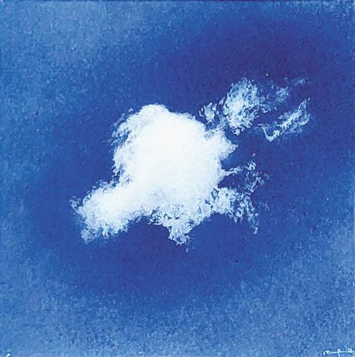 나루세 료, Born, 종이에 아크릴, 10×10cm, 2022