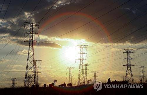 남아공 송전탑 [로이터 연합뉴스 자료사진. 재판매 및 DB 금지]