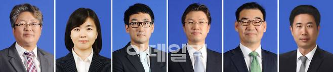 (사진 왼쪽부터) 강정구, 김경미, 김진원, 박성배, 이성태, 조재박 부대표 (사진=삼정KPMG)