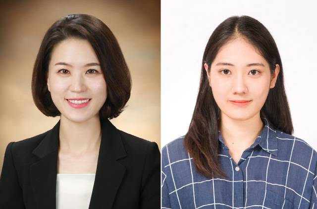 남진영 교수(왼쪽)와 황서연 학생