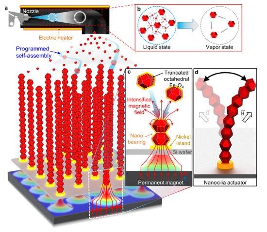 자기력 위치 제어 자가조립 합성법 연구도.