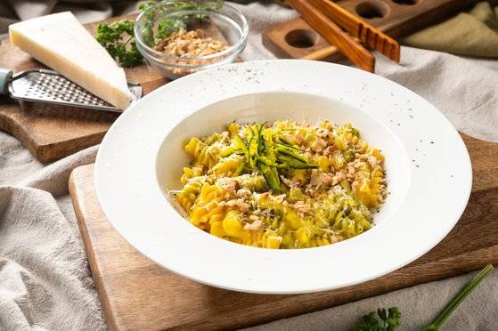 고소하고 단 맛이 나는 미니 밤호박 파스타. 사진 대한민국농수산