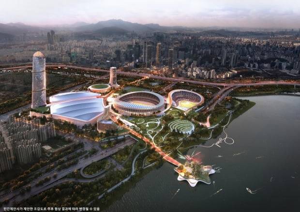 한화컨소시엄이 우선협상자로 선정된 '잠실마이스 복합공간 조성사업' 조감도