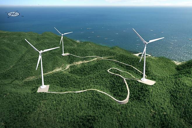 영덕 호지마을 풍력 발전사업 조감도