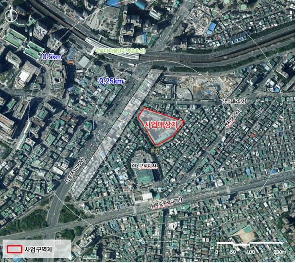 관악구 신림동 1656번지 일대 위치도 (자료=서울시)