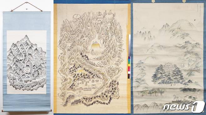 (사진 왼쪽부터) '장조 태봉도', '순조 태봉도', '헌종 태봉도'. (문화재청 제공) © 뉴스1