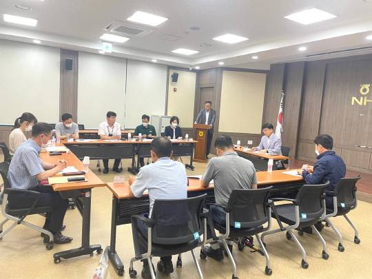 보령시농협은 지난 29일 관내 농축협 상임이사 및 전무가 참석한 가운데 도농상생을 위한 공동사업 발굴을 위한 회의를 개최했다. 사진=농협보령시지부 제공