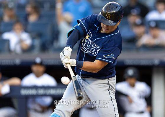 탬파베이 레이스 최지만. 게티이미지