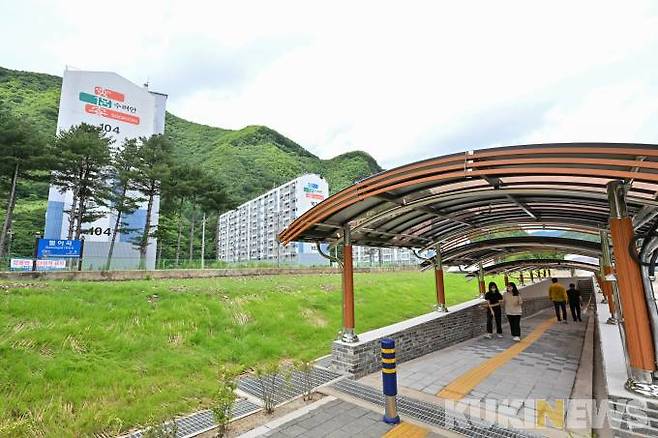 강원 정선군 남면 문곡시가지 지하보도.