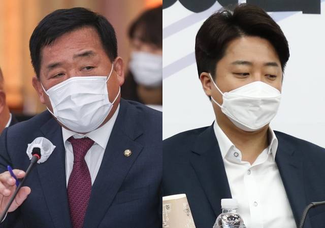 국민의힘 박성민 의원(왼쪽 사진)과 이준석 대표. 연합뉴스