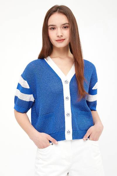 보브 와플 니트 가디건/사진=신세계인터내셔날