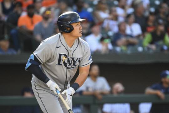 [크기변환]NISI20220619_0018933793 : 탬파베이 레이스의 최지만.AP뉴시스