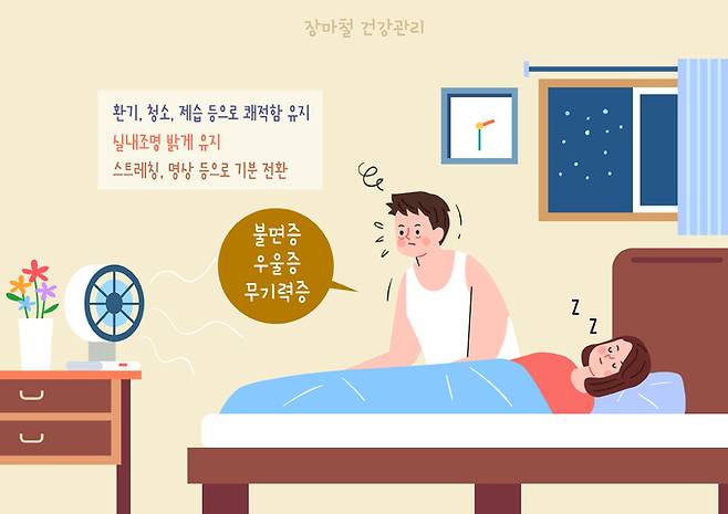 열대야로 인한 불면증 해소방법. 게티이미지뱅크