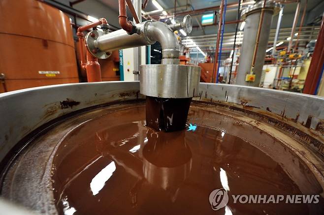 2013년 촬영된 벨기에 소재 배리 칼리보 초콜릿 공장. 
[AFP 연합뉴스 자료사진. 재판매 및 DB 금지]