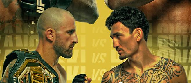 UFC 276에서 페더급 타이틀전을 벌이는 챔피언 알렉산더 볼카노프스키(왼쪽)와 도전자 맥스 할로웨이. 사진=UFC