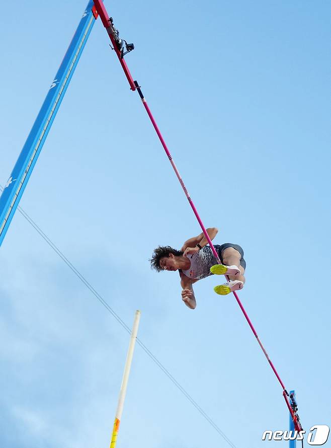 장대 높이뛰기 황제 듀플랜티스. © 로이터=뉴스1