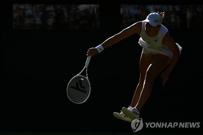 시비옹테크와 케호프의 경기 장면 [AFP=연합뉴스]