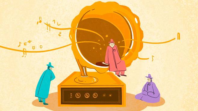 경성방송국은 1927년2월16일 정규방송을 시작했다. 하지만 한국인에 의한 민간 첫 시험방송은 조선일보가 1924년 12월17일~19일 우미관과 경성공회당에서 실시한 라디오 방송이었다. 사흘간 7000명의 청중이 몰렸다.  /일러스트=조선디자인랩 이연주