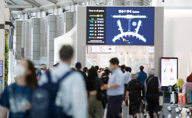 지난달 29일 인천국제공항 제1터미널 출국장 모습. 뉴스1