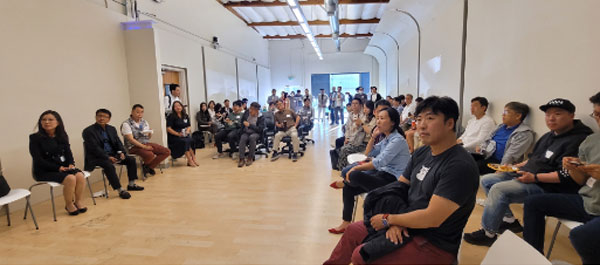 지난달 30일(현지시간) 미국 캘리포니아주 서니베일에 있는 드림센터에서 한국계 스타트업과 투자자를 연결하는 엔젤투자 모임인 `유레카 스타트업 네트워킹 데이` 이벤트가 열렸다.