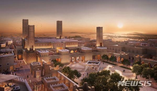[서울=뉴시스] 사우디 디리야 사우스 앤 가든(Diriyah South&Gardens) 주거 복합 단지 조감도.