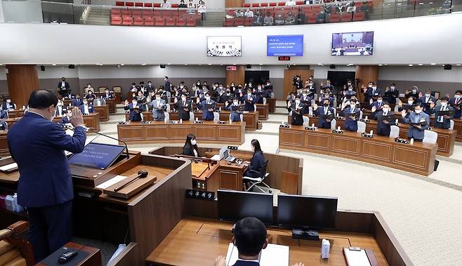 제12대 충남도의회 개원식 [충남도의회 제공. 재판매 및 DB 금지]